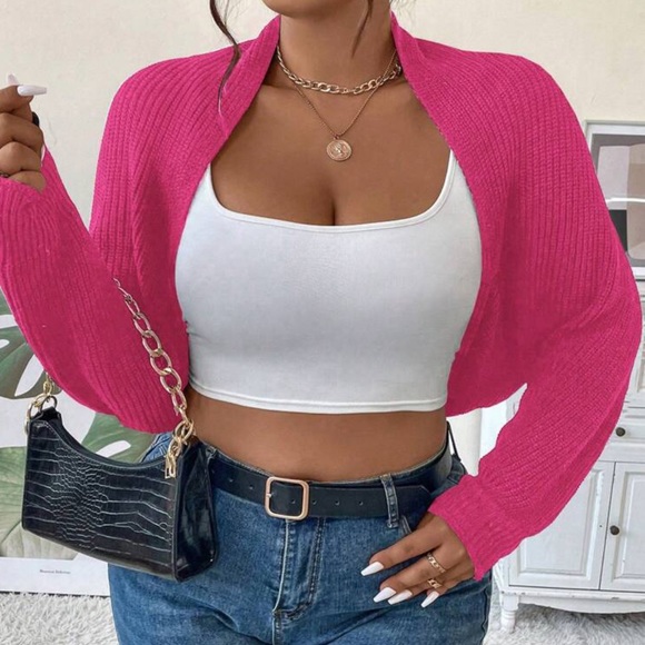 A+ Boutique Sweaters - Cropped Shrug Sweater